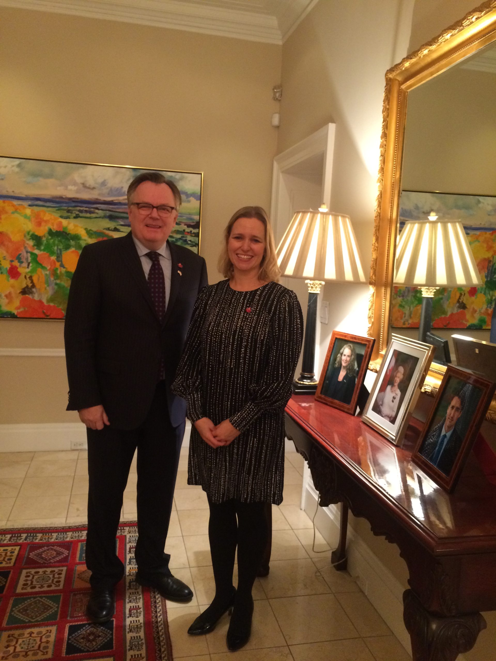 With Ambassador and Permanent Representative of Canada to the United Nations Marc-Andre Bouchard