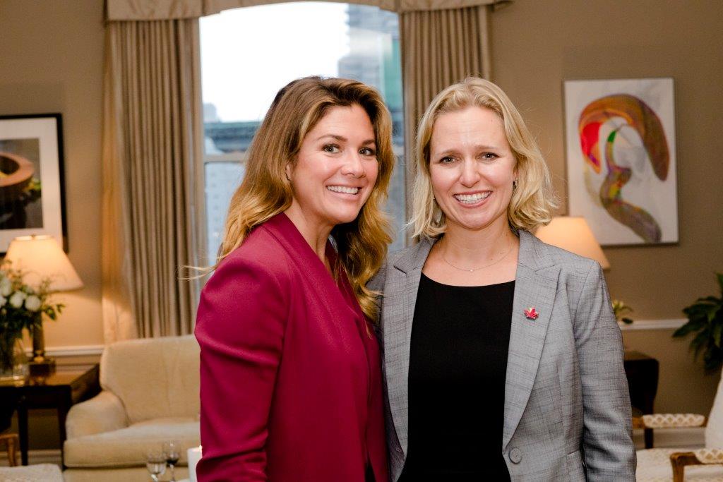 With Canadian First Lade Sophie Gregoire-Trudeau