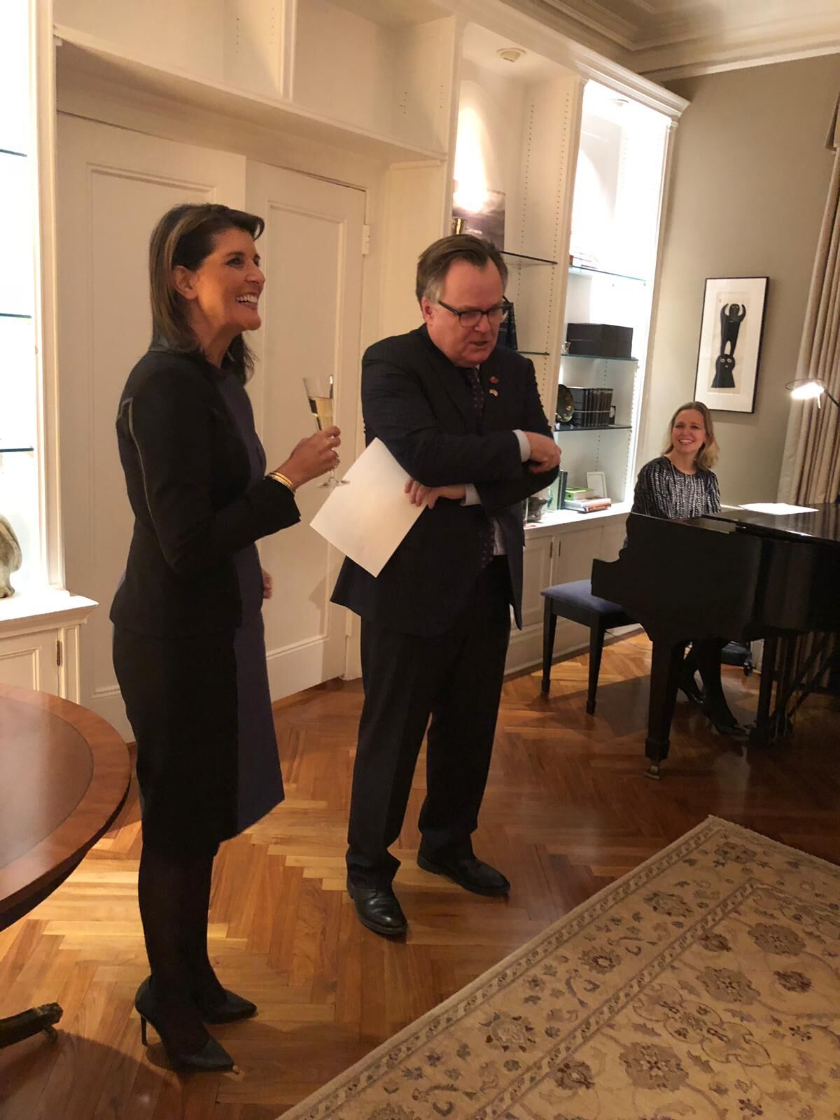 With Canadian Ambassador Marc-Andre Bouchard and former presidential candidate Nikki Haley at the Canadian Residence in NYC